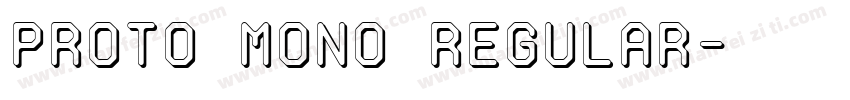 Proto Mono Regular字体转换